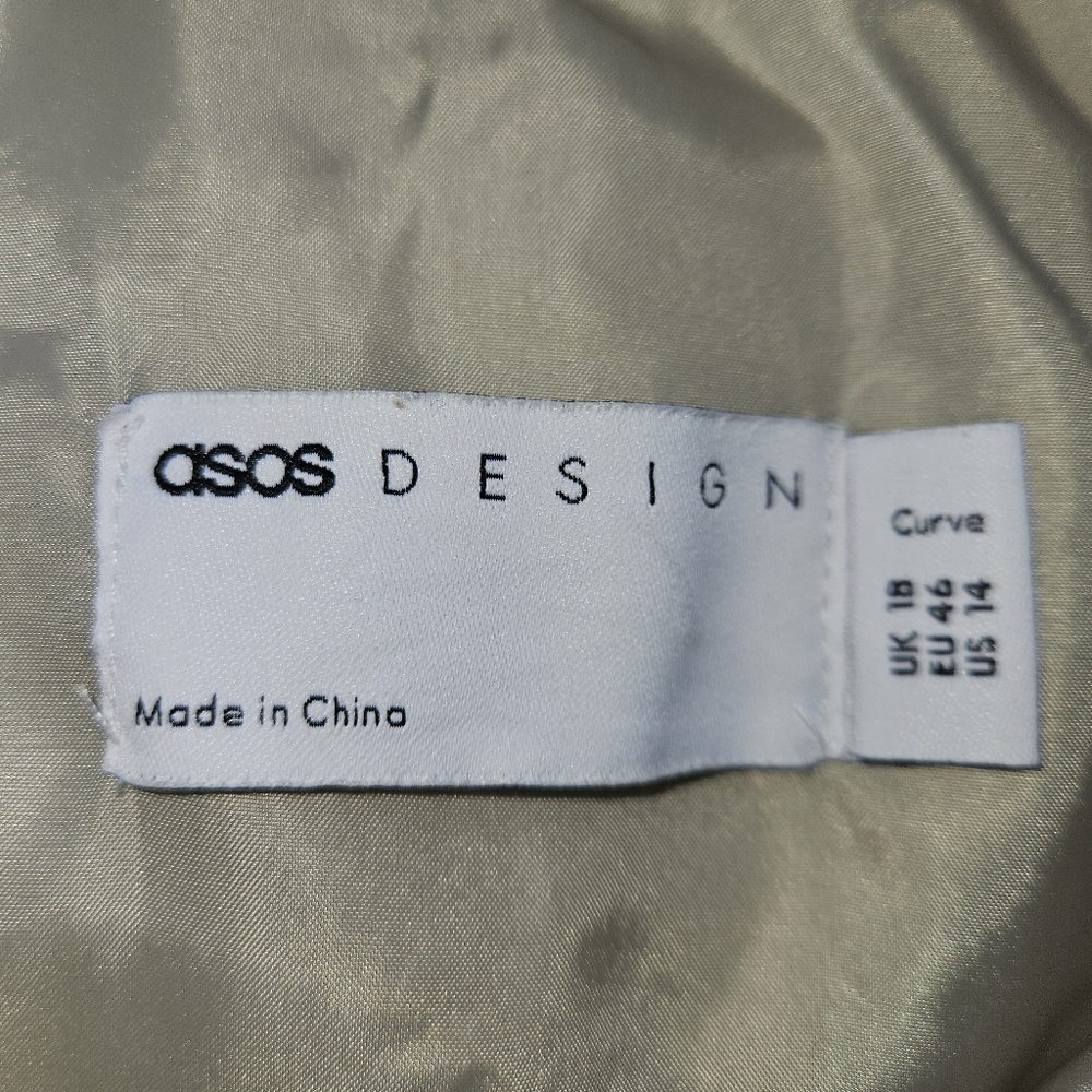 Asos Design Solid Check Puffer Jacket - image 4